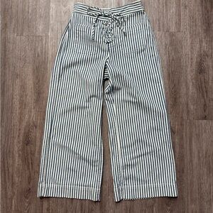 Madewell Blue & White Striped Pants